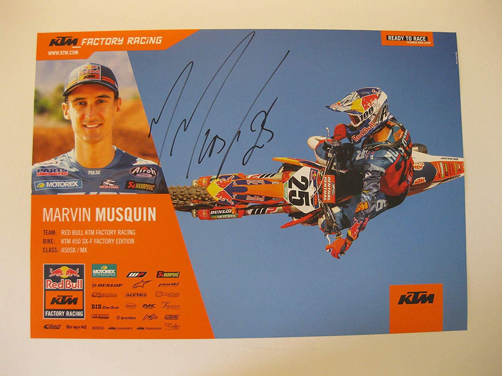 Marvin Musquin, supercross, motocross, signed, autographed, 11x16 poster, COA will be included,