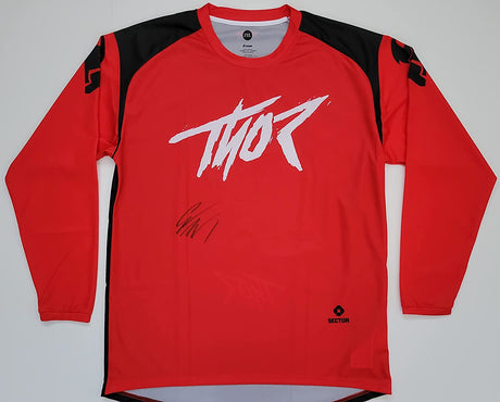 Cooper Webb Supercross motocross signed Thor jersey proof COA autographed