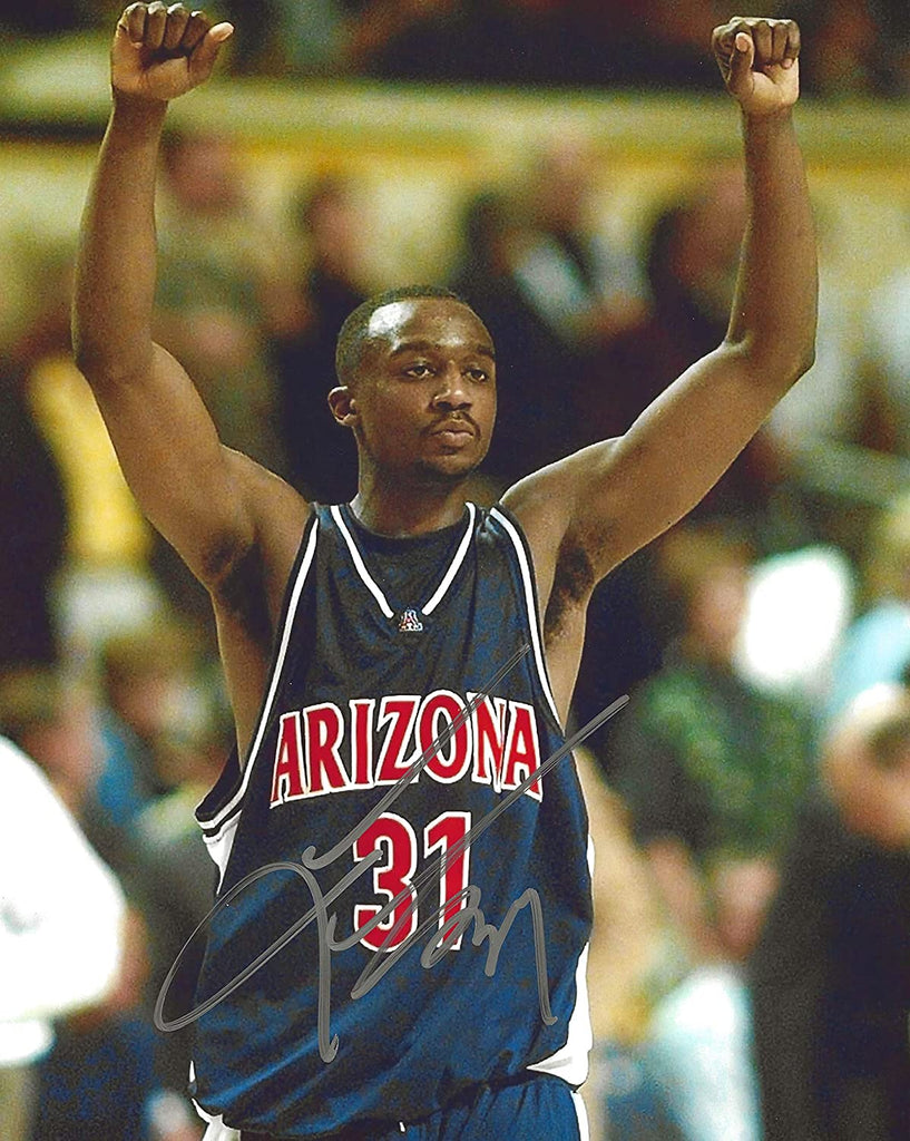 Jason Terry Arizona Wildcats signed basketball 8x10 photo proof COA.