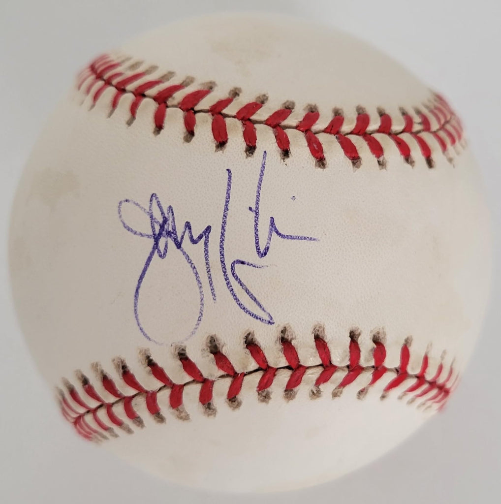 Jeremy Giambi Oakland A's signed baseball COA proof autographed Red Sox Royals