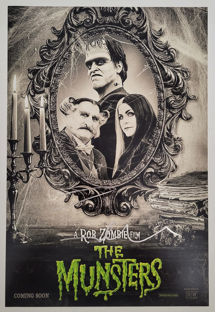 Rob Zombie signed The Munsters 12x18 movie poster photo Proof star autographed