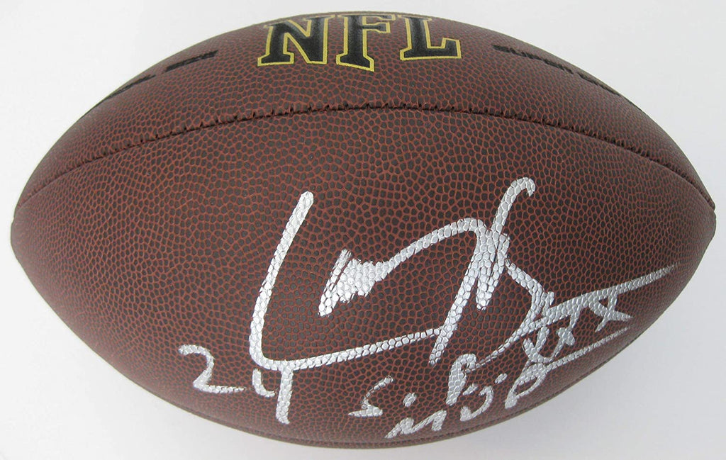 Larry Brown Dallas Cowboys SB MVP signed autographed NFL football proof Beckett COA