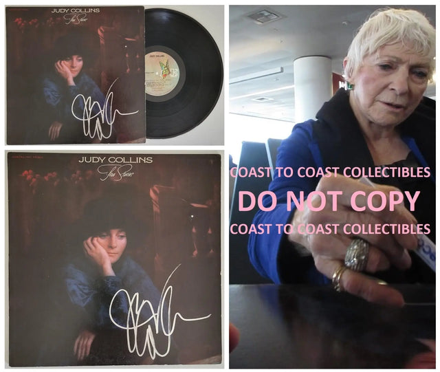 Judy Collins signed True Stories and other Dreams album vinyl record COA proof autographed STAR
