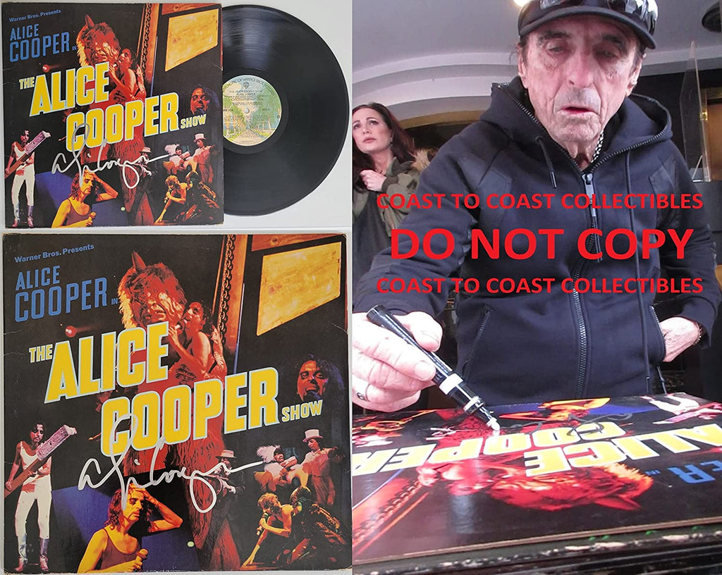 Alice Cooper signed Alice Cooper Show album COA autographed vinyl record exact proof STAR