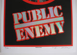 Public Enemy 2020 12x18 Emek poster foil with no date The Terrordome #30 of 150 STAR