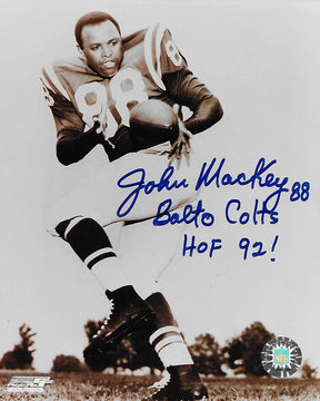 John Mackey Baltimore Colts signed autographed, 8x10 Photo, COA will be included.