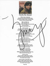 John Mellencamp signed Hurts so Good Lyrics sheet COA exact Proof autographed STAR
