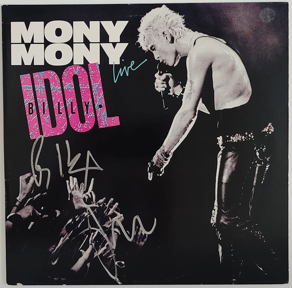 Billy Idol Steve Stevens signed autographed Mony Mony album vinyl exact proof Beckett COA STAR