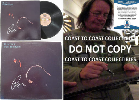 Todd Rundgren signed Healing Album vinyl record Proof Beckett COA STAR autographed