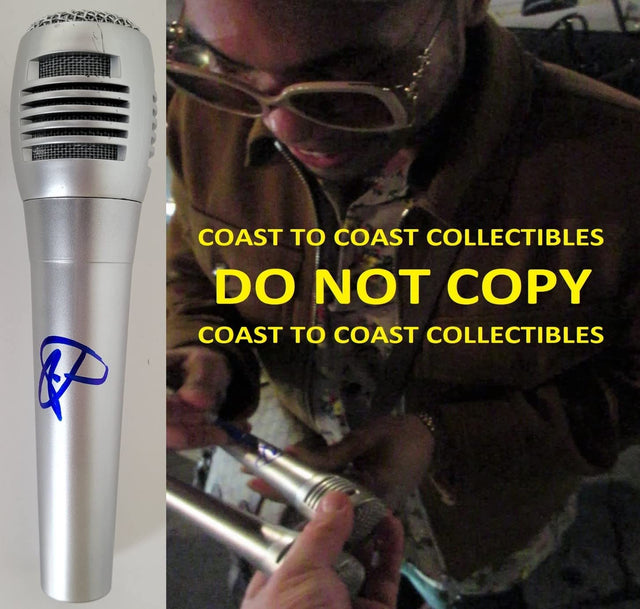 Anderson Paak singer songwriter signed Microphone COA proof autographed Mic STAR