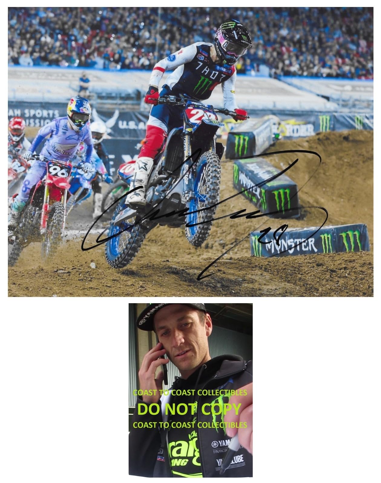 Christian Craig motocross supercross signed 8x10 photo COA proof autographed..