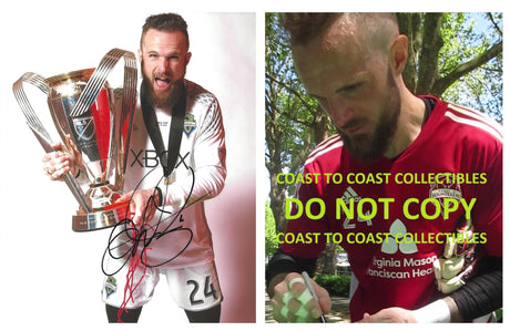 Stefan Frei signed Seattle Sounders FC soccer 8x10 photo proof COA autographed...