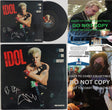 Billy Idol Steve Stevens signed Flesh for Fantasy album vinyl proof Beckett COA STAR