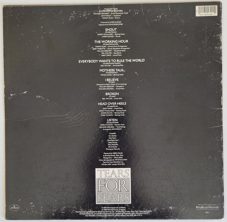 Smith & Orzabal signed Tears for Fear Songs from the Big Chair album COA proof STAR.