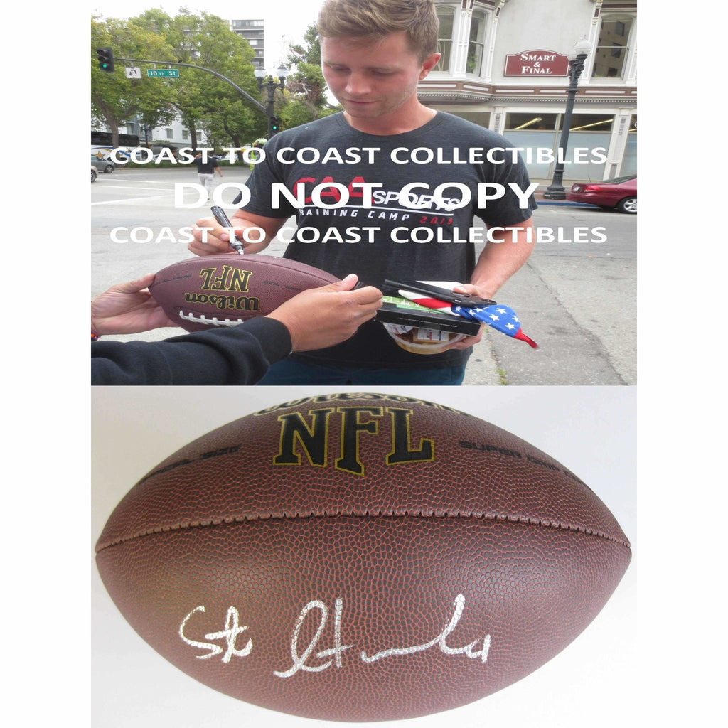 Steven Hauschka Seattle Seahawks, Signed, Autographed, NFL Football, a COA with the Proof Photo of Steven Signing Will Be Included with the Ball