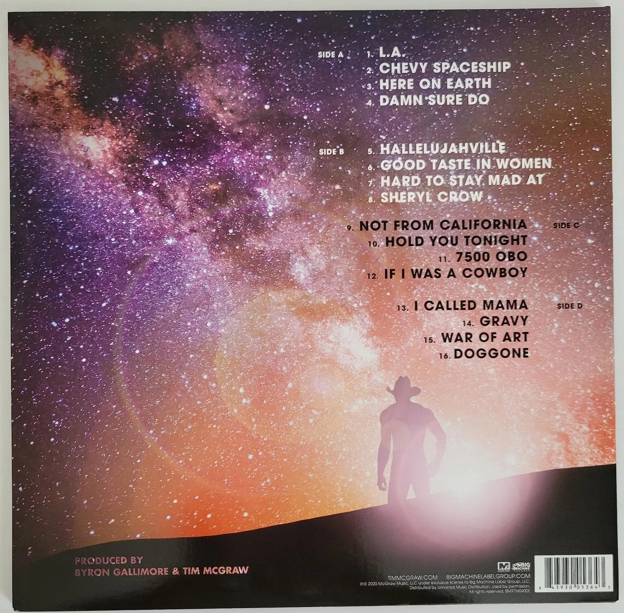 Tim McGraw signed Here on Earth album vinyl record exact proof COA autographed Star