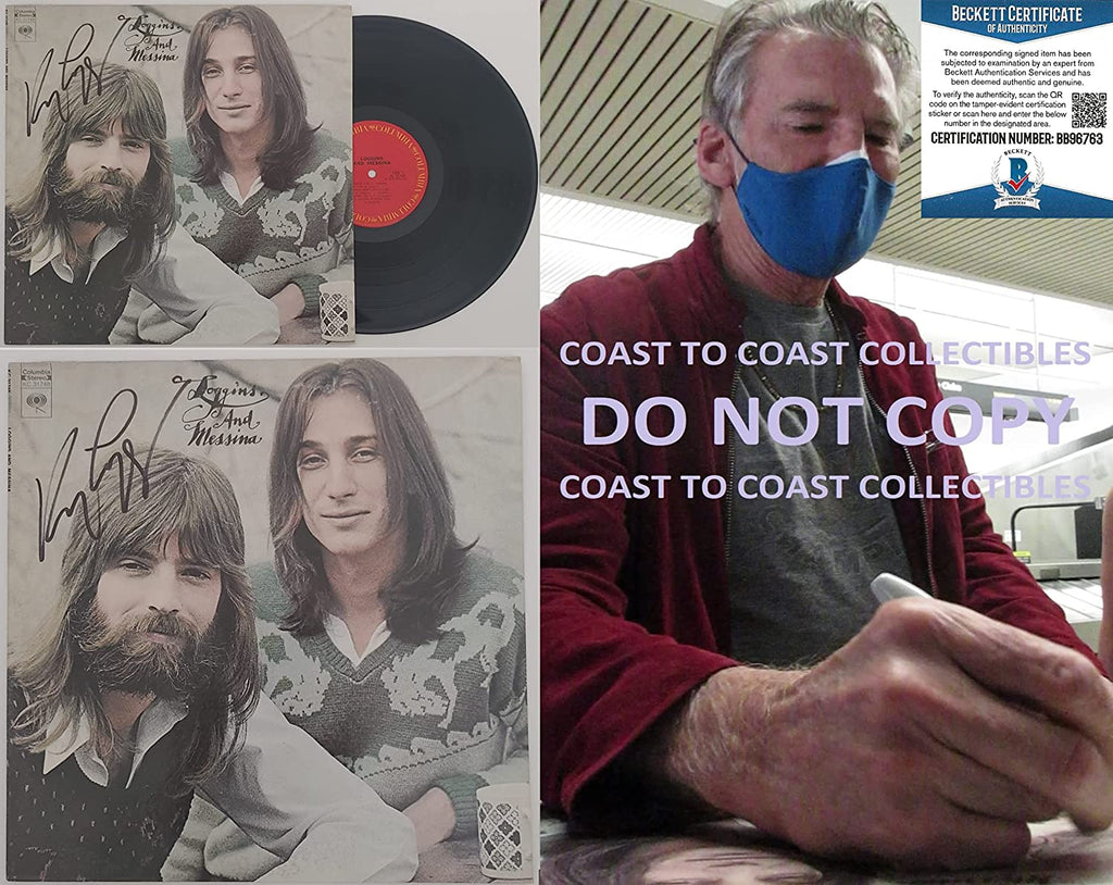 Kenny Loggins signed autographed Loggins and Messina album vinyl proof Beckett COA STAR