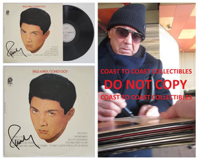 Paul Anka signed Lonely Boy album vinyl record COA proof autographed STAR