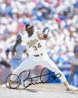 Dave Stewart signed Oakland A's baseball 8x10 photo COA proof autographed.