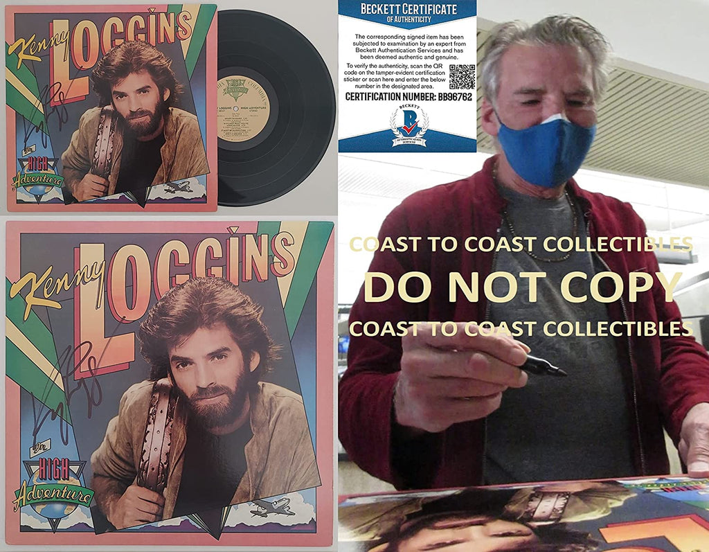 Kenny Loggins signed autographed High Adventure album vinyl proof Beckett COA STAR