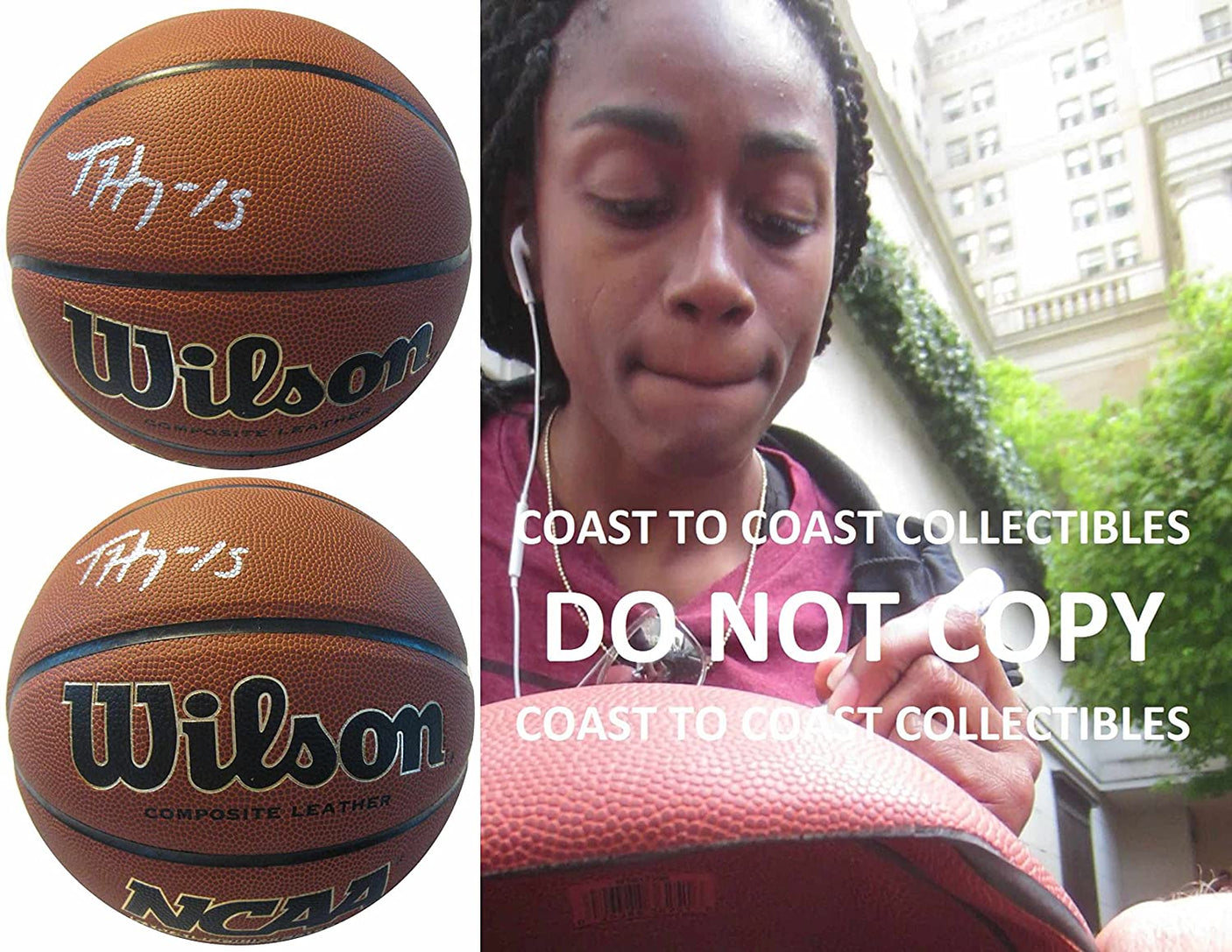 Tiffany Hayes UConn Huskies Dream signed autographed NCAA basketball COA proof