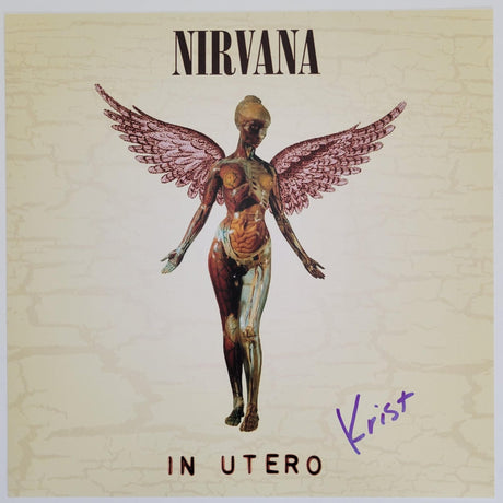 Krist Novoselic signed Nirvana Utero 12x12 album photo COA proof autographed