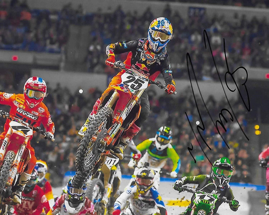 Marvin Musquin supercross, motocross, signed autographed 8x10 photo - proof COA