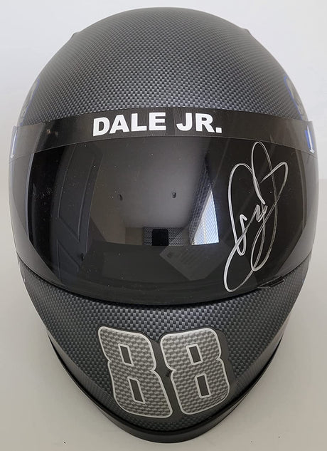 Dale Earnhardt JR signed Nation Wide Nascar full size helmet COA proof autographed