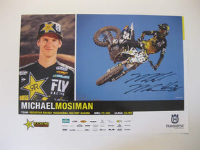 Michael Mosiman, supercross, motocross, signed, autographed, 11x17 poster, COA will be included