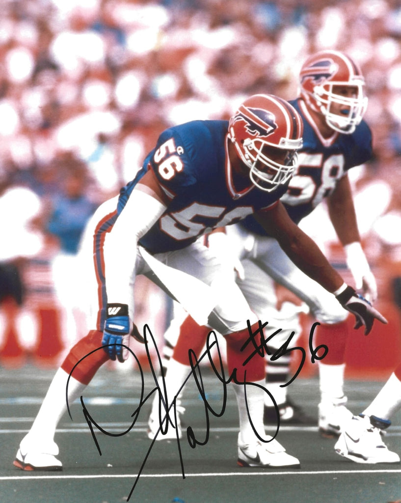 Darryl Talley signed Buffalo Bills football 8x10 photo Proof COA autographed..