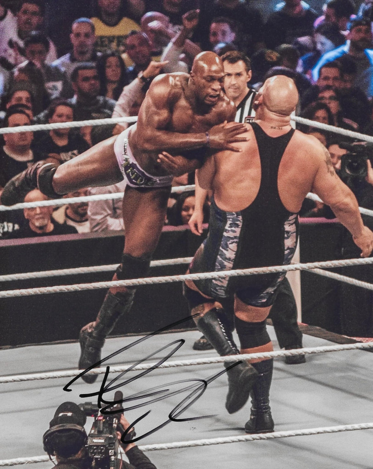 Titus O'Neil HOF WWE Wrestler Signed 8x10 Photo Proof COA Autographed.