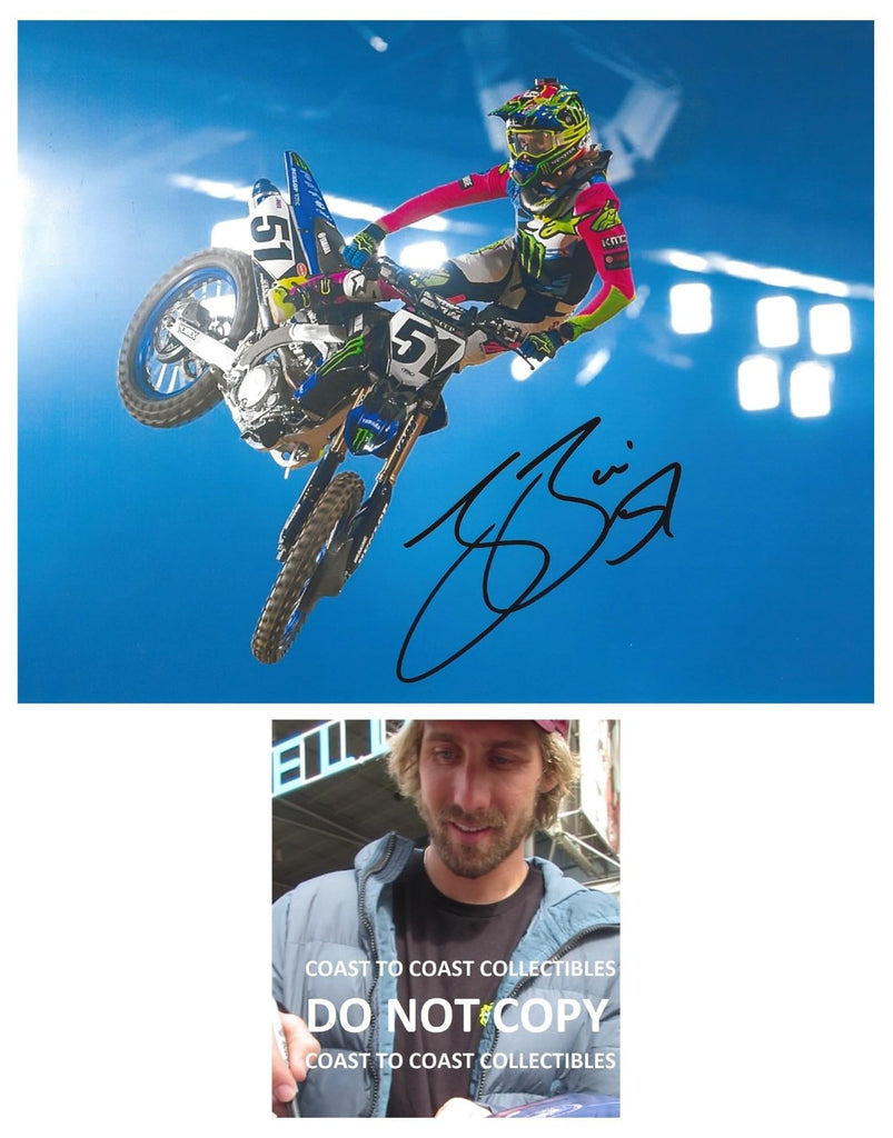 Justin Barcia motocross supercross signed 8x10 photo COA proof autographed,