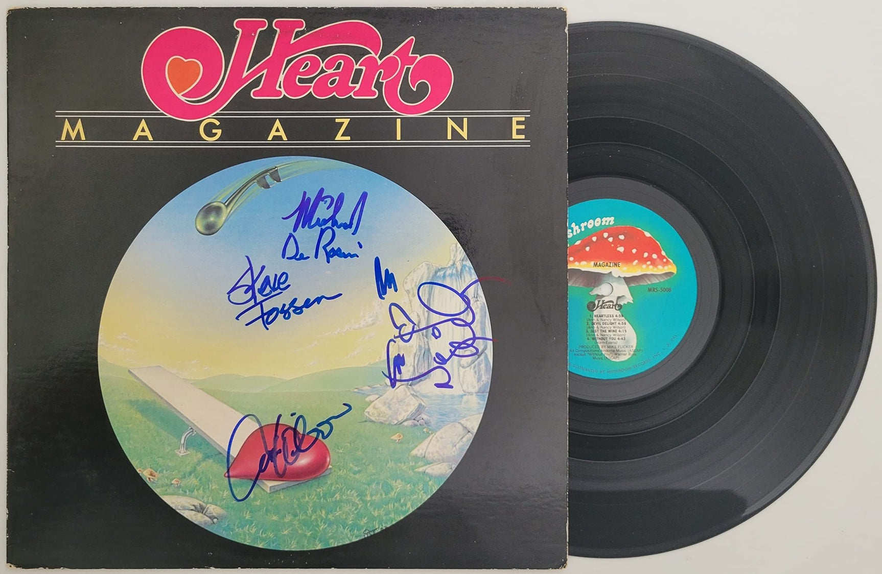 Nancy Wilson & Ann Wilson signed Heart Magazine album proof COA autographed STAR