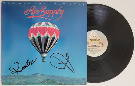 Russell Hitchcock Graham Russell signed Air Supply The One That You Love album COA proof autographed STAR