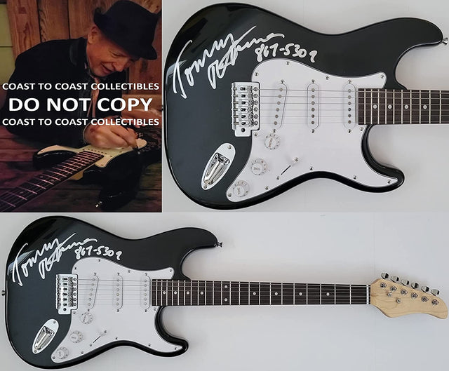 Tommy Tutone signed electric guitar COA 867-5309 Jenny exact proof star autograph