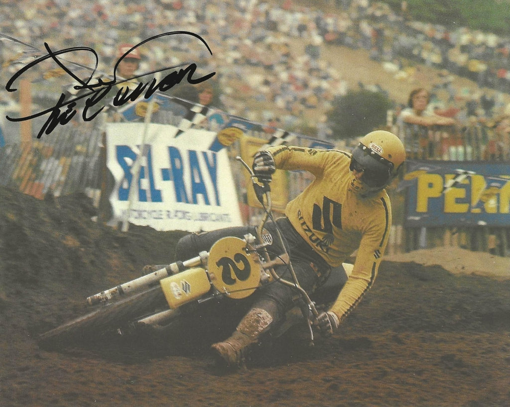 Roger DeCoster supercross motocross racer signed 8x10 photo COA proof autographed.
