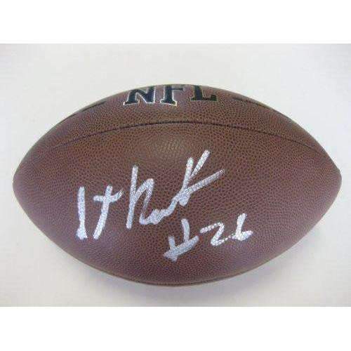 Stanford Routt, Kansas City Chiefs, Kc Chiefs, Oakland Raiders, Houston, Signed, Autographed, NFL Football, a COA with the Proof Photo of Stanford Signing Will Be Included