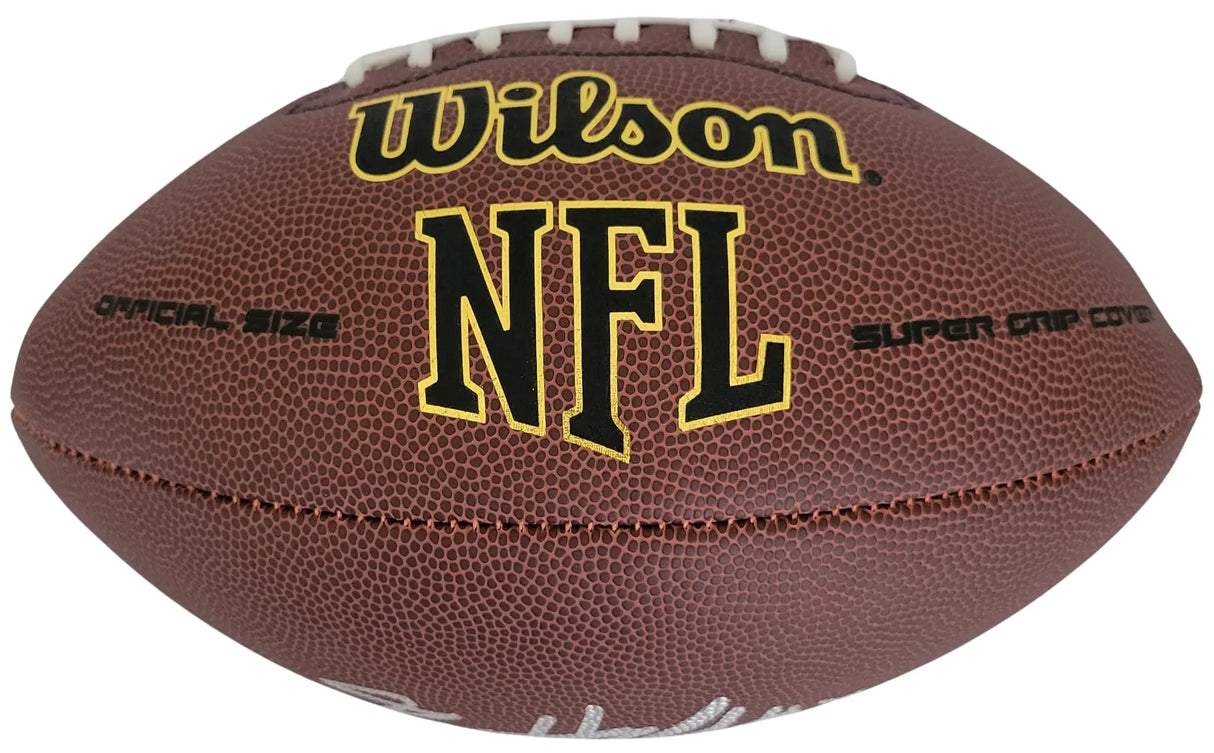 Breece Hall Signed Football Proof COA Autographed New York Jets NFL Iowa State