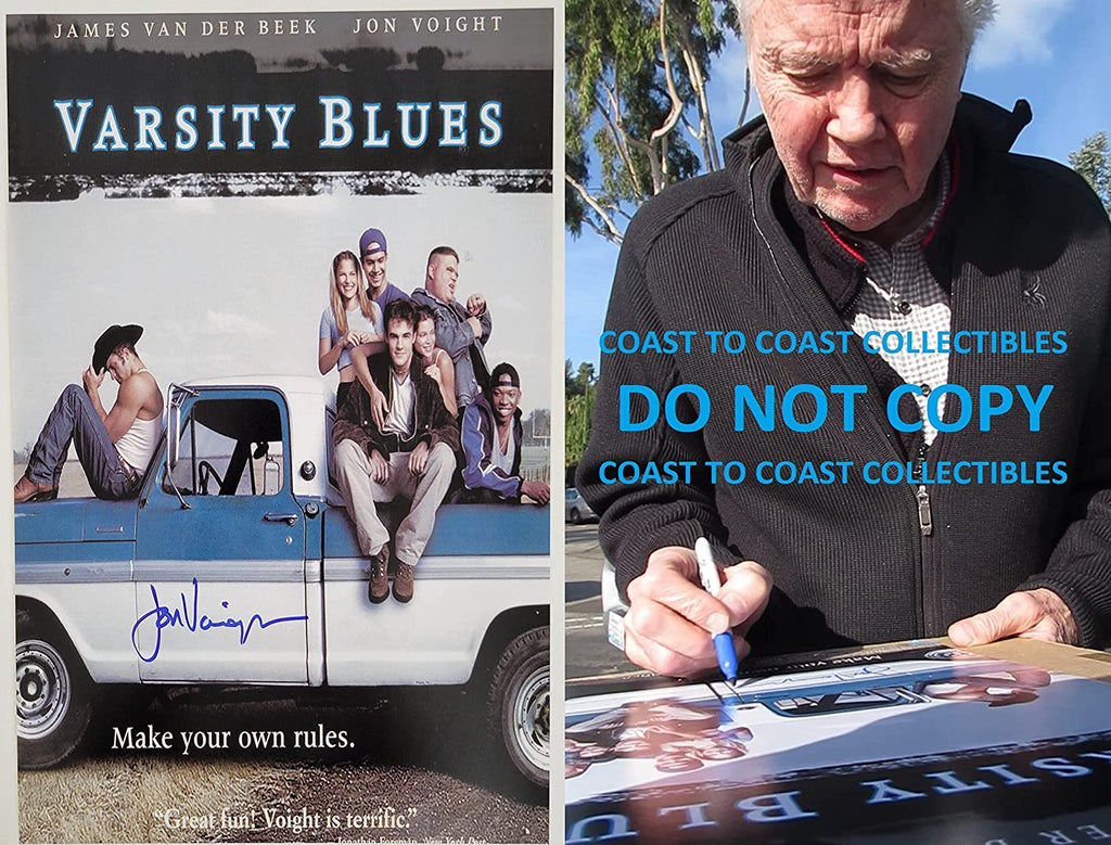 Jon Voight signed Varsity Blues Texas Coyotes 12x18 poster photo COA exact proof STAR