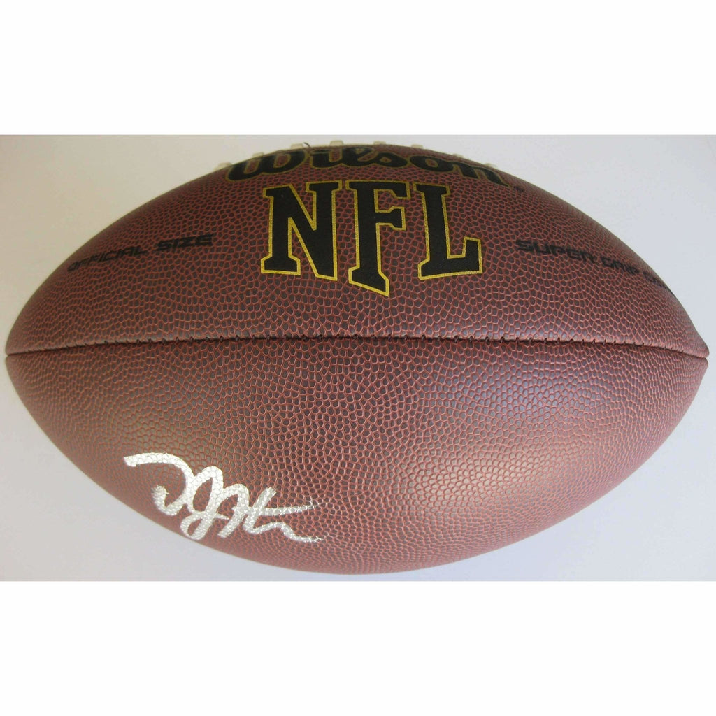 D.J. Hayden Detroits Lions, Oakland Raiders, Houston signed, autographed football - COA and proof