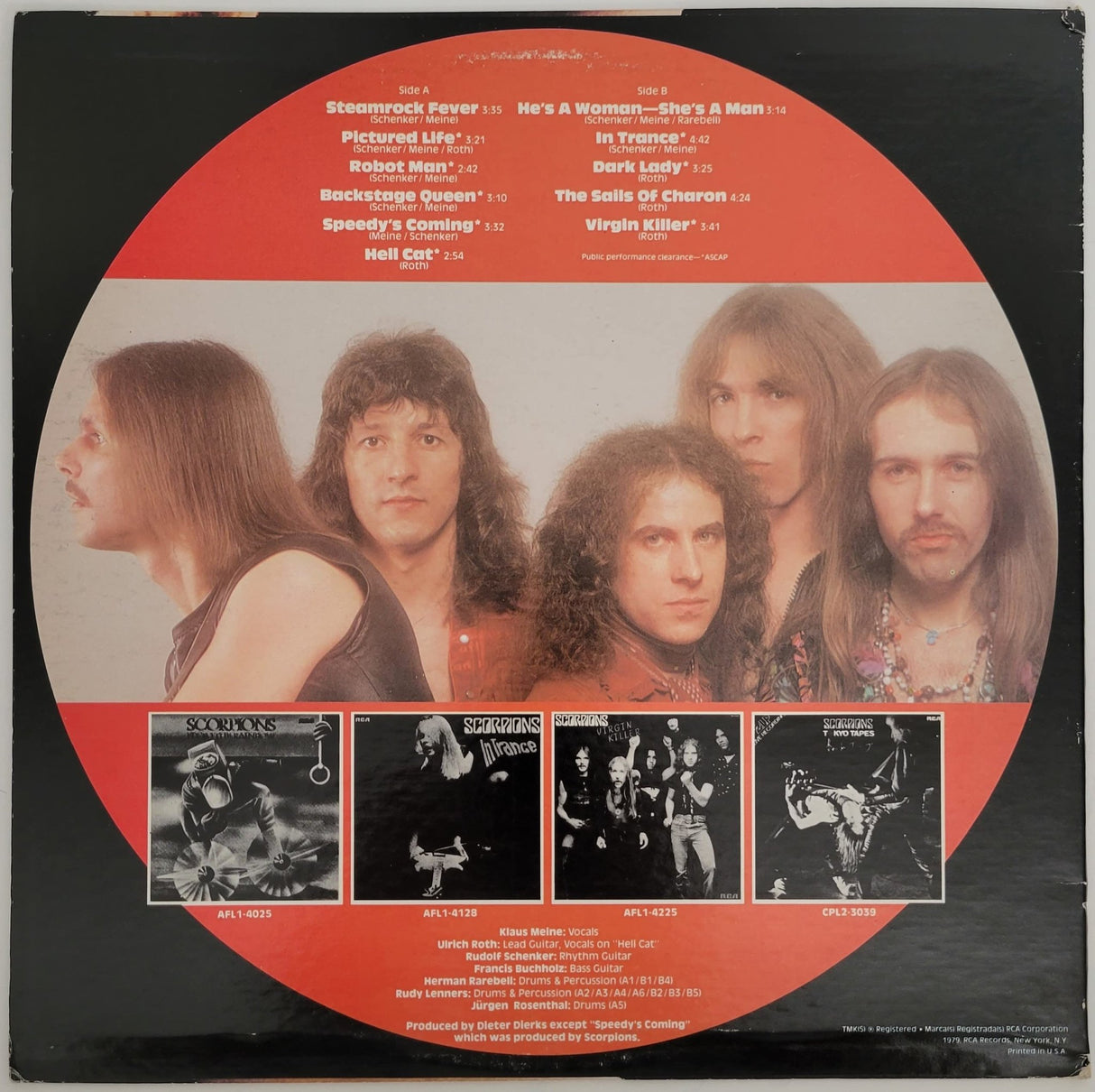 Klaus Meine Rudolf Schenker signed Best of Scorpions album COA proof star autographed