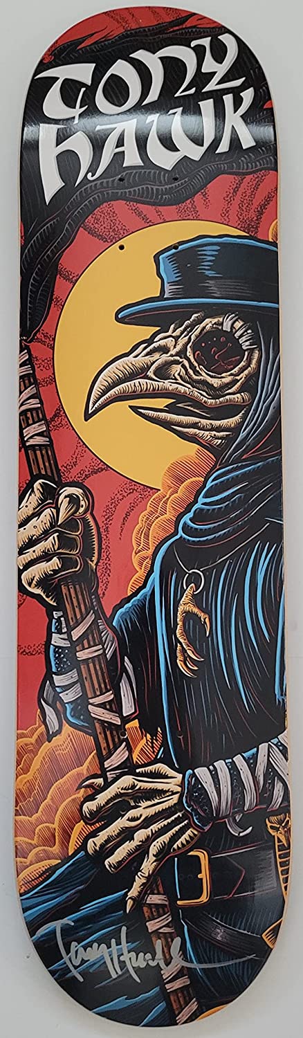 Tony Hawk signed Birdhouse skateboard Deck exact proof COA autographed.