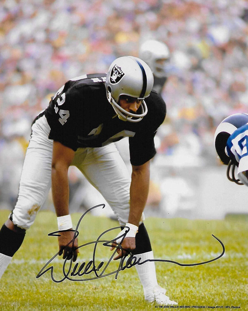 Willie Brown Oakland Raiders signed autographed, 8x10 Photo, COA with the proof photo will be included,