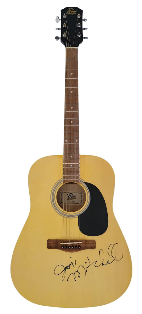 Joni Mitchell singer songwriter signed acoustic guitar COA exact Proof autograph STAR VERY RARE