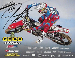 Jordan Smith, Supercross, Motocross, Signed, Autographed, Honda 9x12 Photo Card, a COA Will Be Included