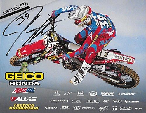 Jordan Smith, Supercross, Motocross, Signed, Autographed, Honda 9x12 Photo Card, a COA Will Be Included