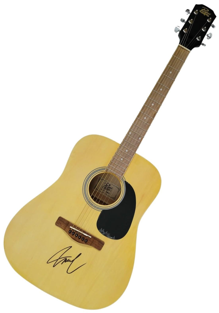 Hank Willams Jr country music star signed acoustic guitar COA proof autographed star