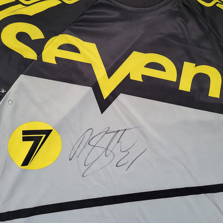 Malcolm Stewart Supercross Motocross signed Seven Jersey proof COA. autographed