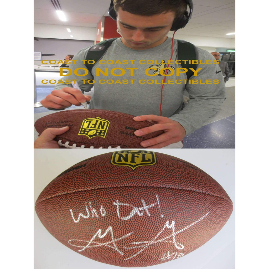 Garrett Grayson New Orleans Saints, Colorado State, Signed, Autographed, NFL Duke Football, a COA with the Proof Photo of Garrett Signing the Football Will Be Included