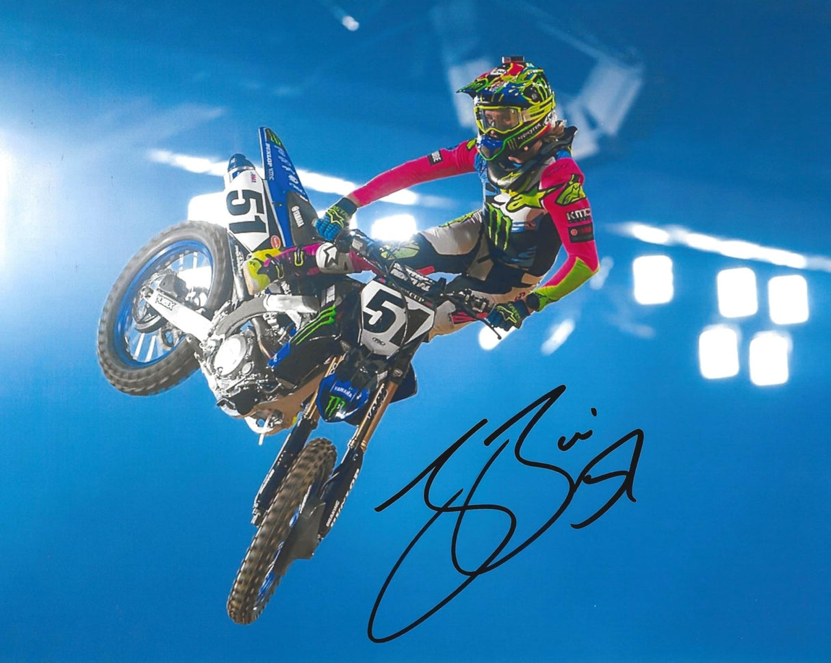 Justin Barcia motocross supercross signed 8x10 photo COA proof autographed,